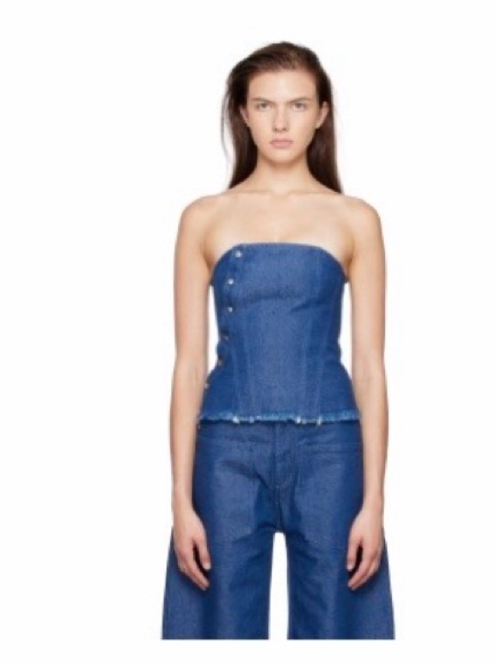 MARQUES ALMEIDA
Blue Patchwork Corset